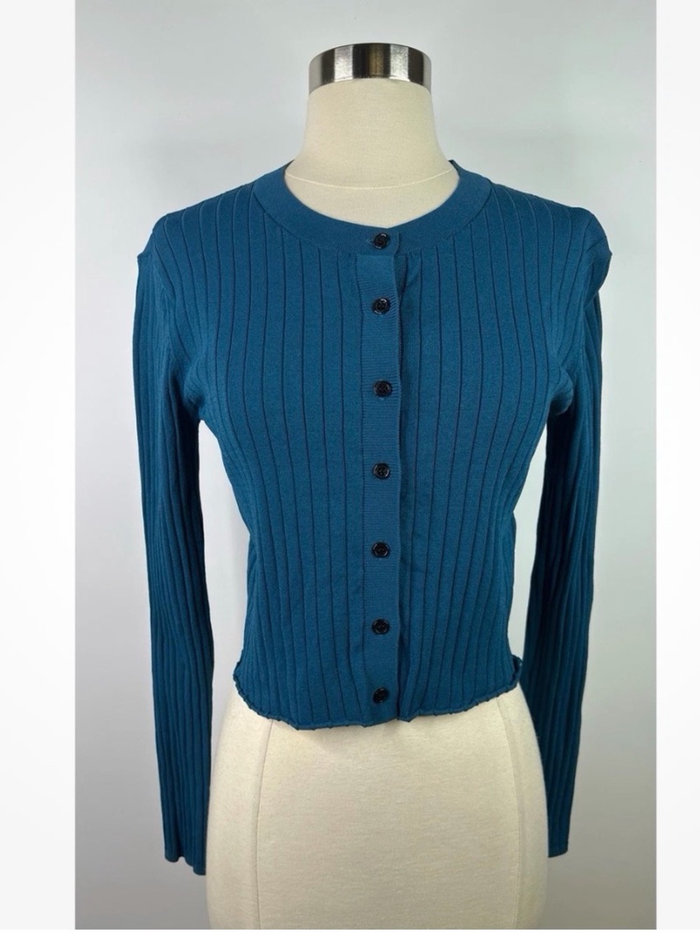 The Kooples Ribbed Button-Up Women’s Sweater Cardigan